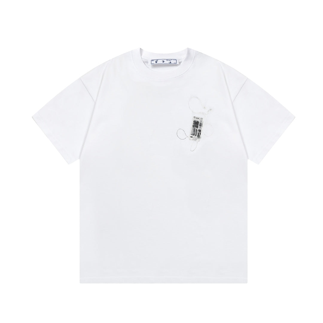 OFF-Whlte Arrow Logo Cotton T-shirt#1050