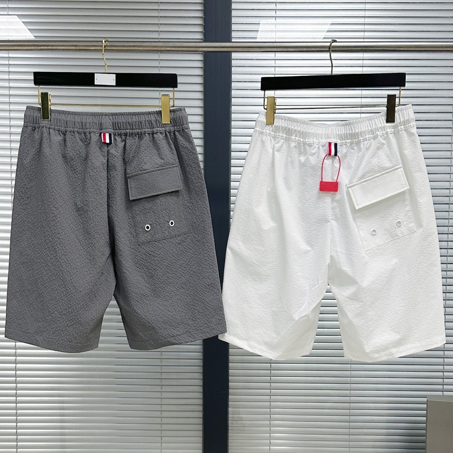 4-Bar Seersucker Sports shorts