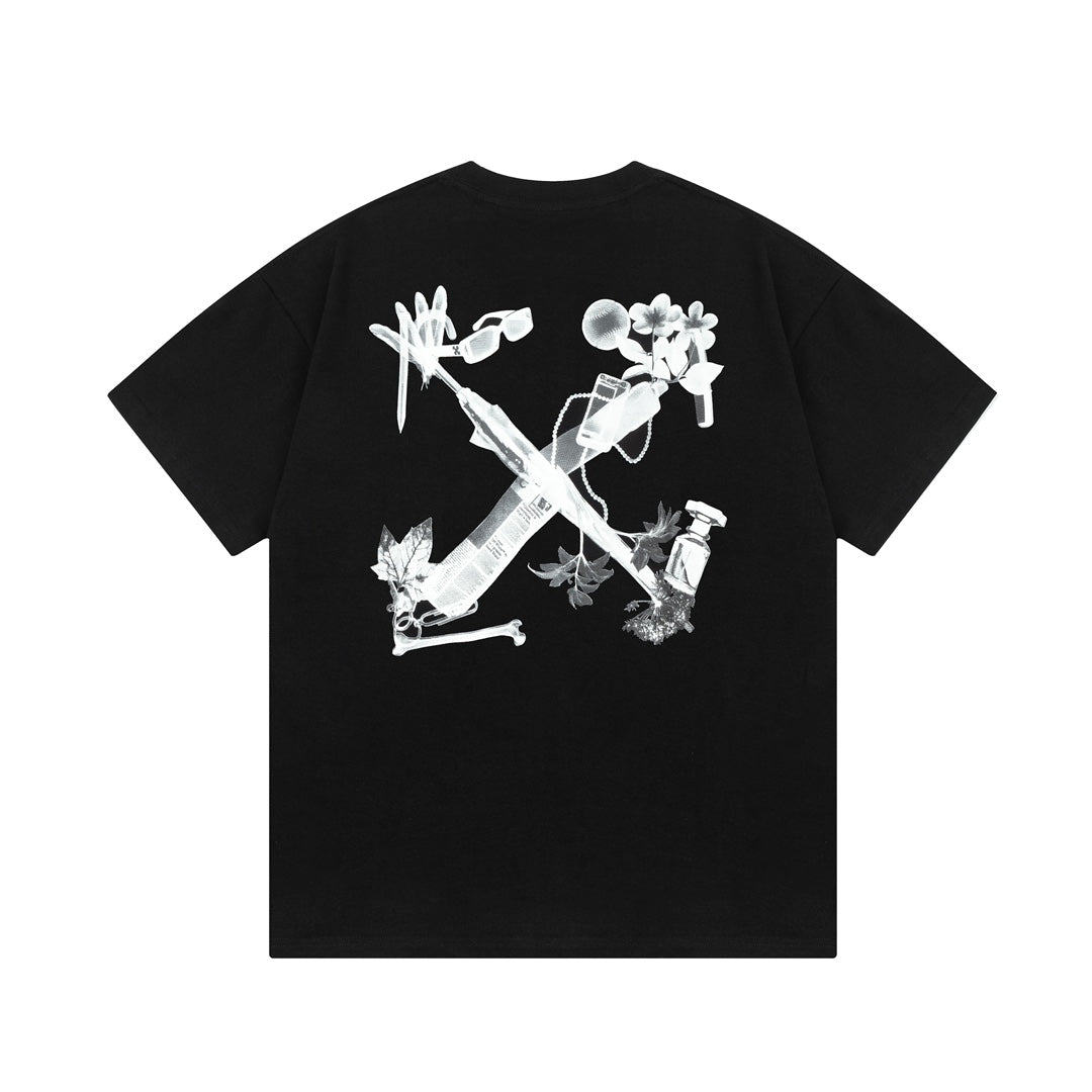 OFF-Whlte Arrow Logo Cotton T-shirt#1050