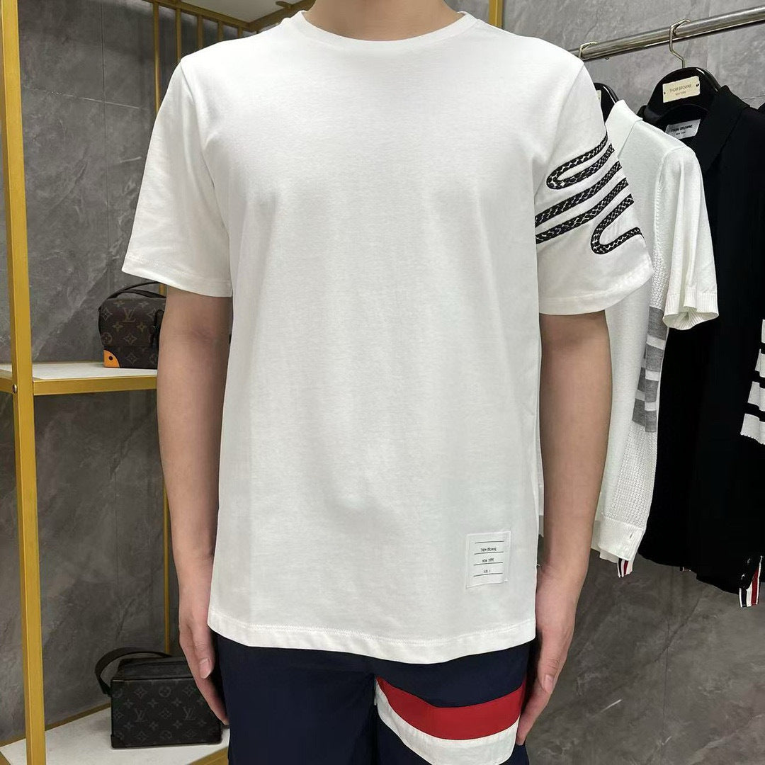 4-Bar Snake pattern T-shirt