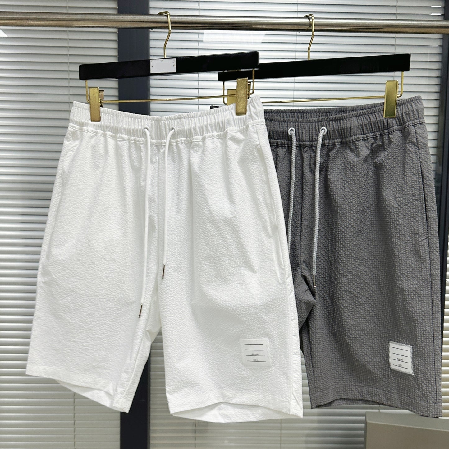 4-Bar Seersucker Sports shorts