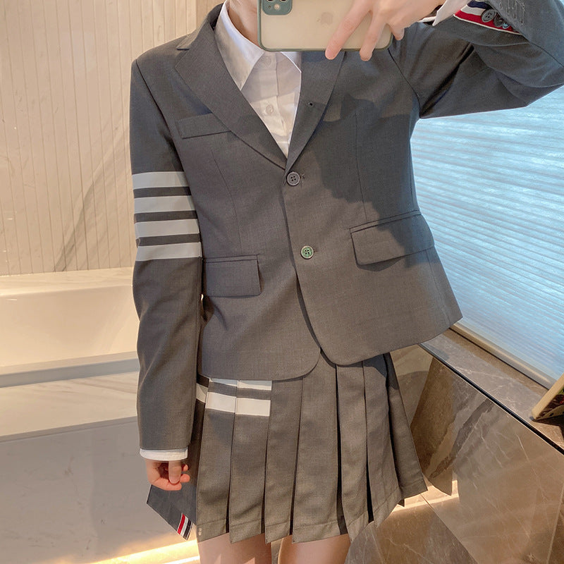 4-Bar Striped ladies suit