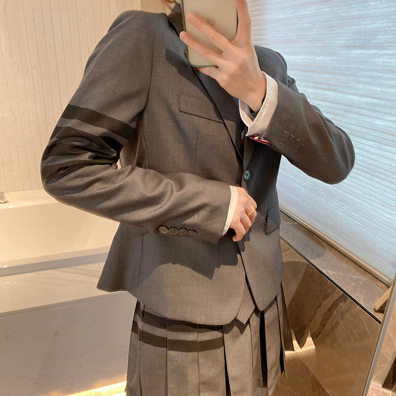 4-Bar Striped ladies suit