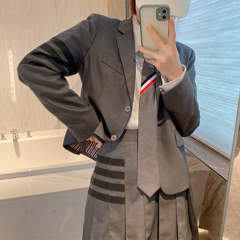 4-Bar Striped ladies suit