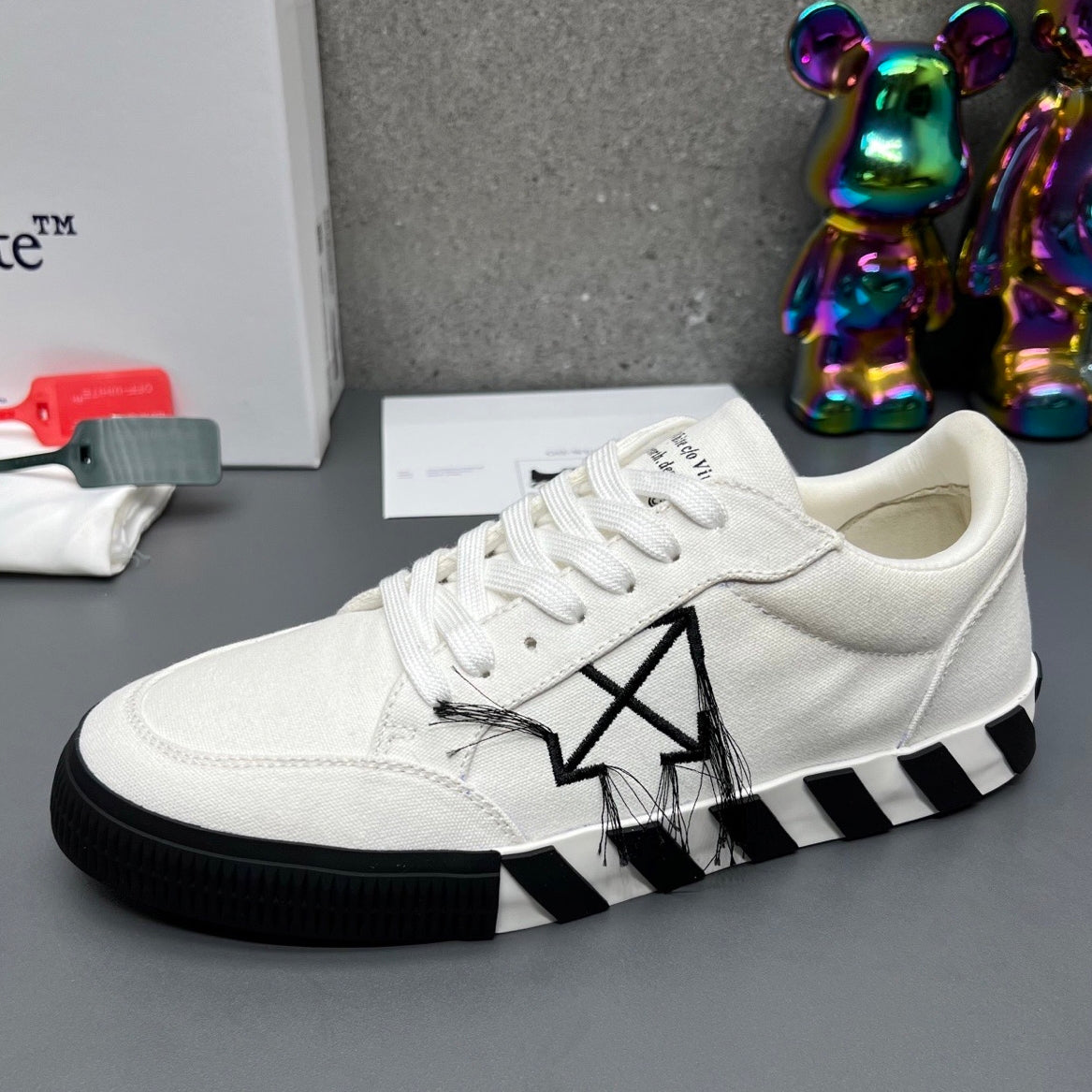 OFF-Whlte Canvas Sneakers#67