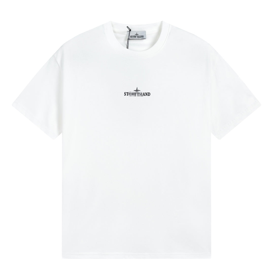 ST0NE lSLAND Pure Cotton T-Shirt #34