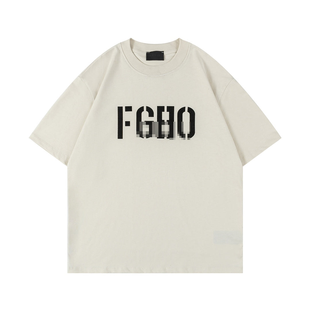 F0G-Letter Printing T-shirt#4