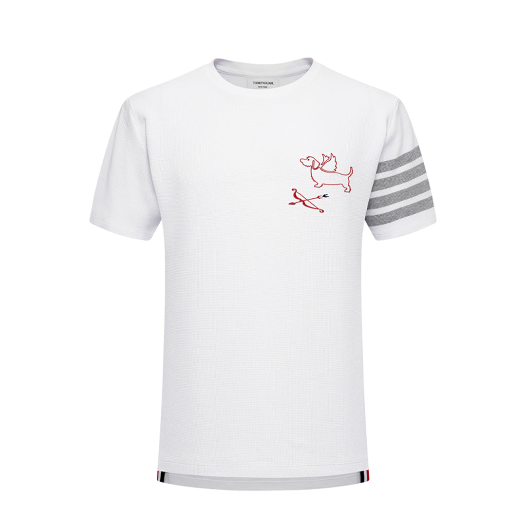 4-Bar Puppy Embroidery T-shirt