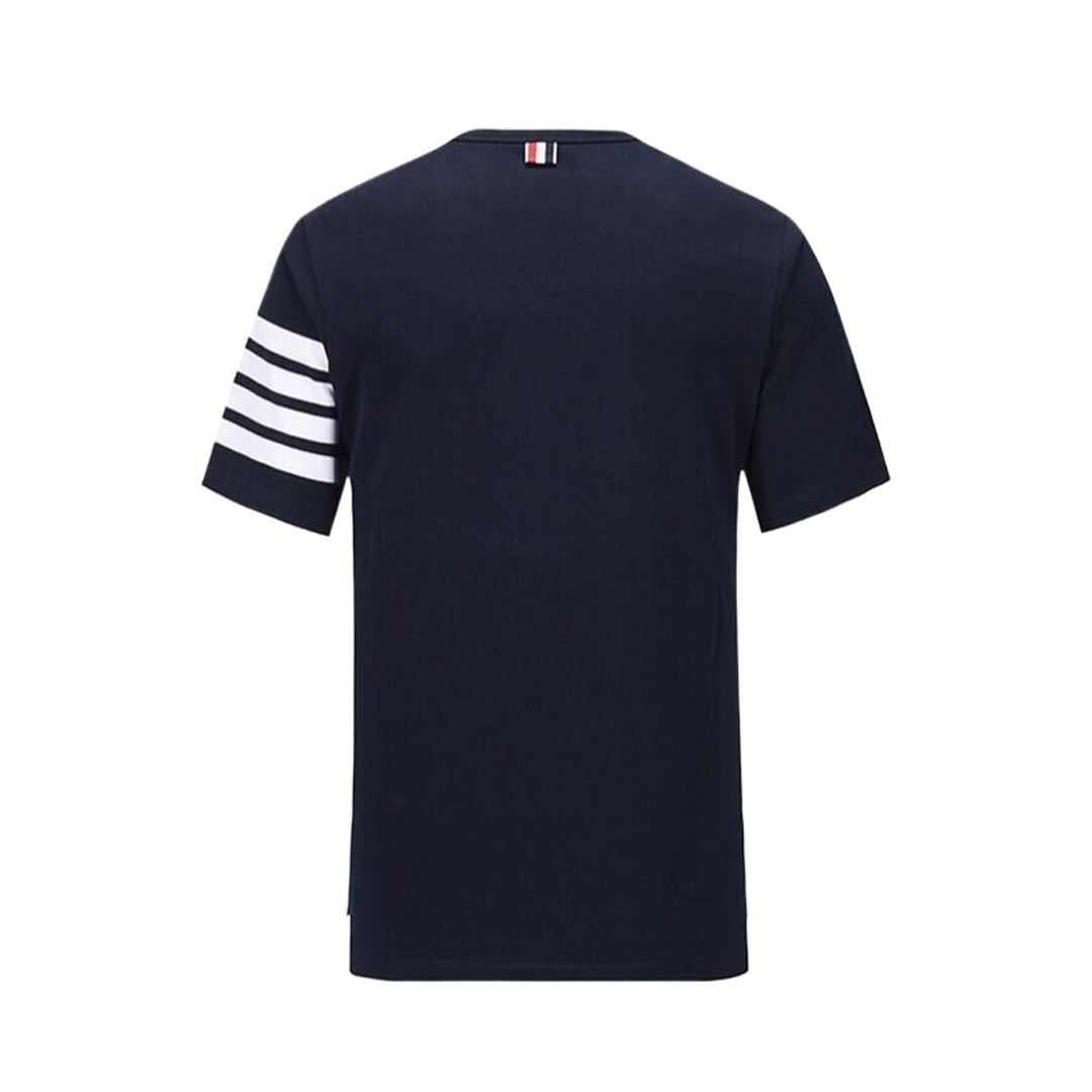 4-Bar puppy embroidery T-shirt