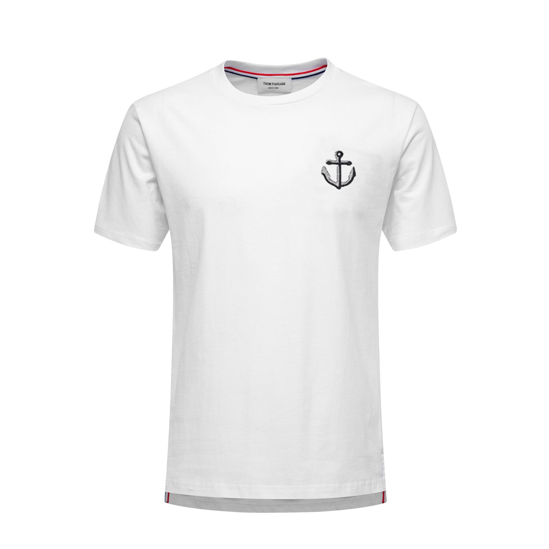 4-Bar Anchor embroidery T-shirt