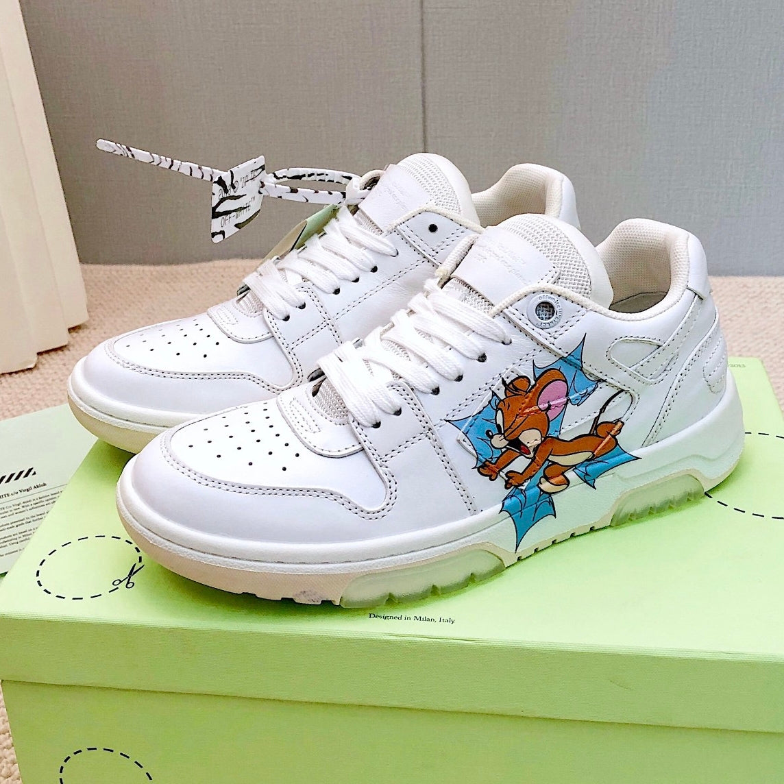 OFF-Whlte Cartoon Animal Sneakers#25