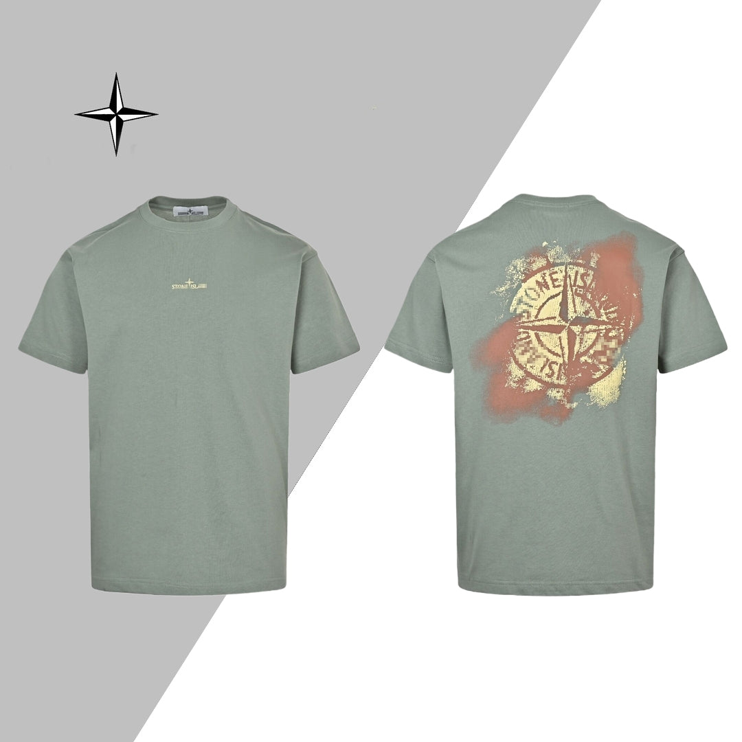 ST-Compass print T-shirt