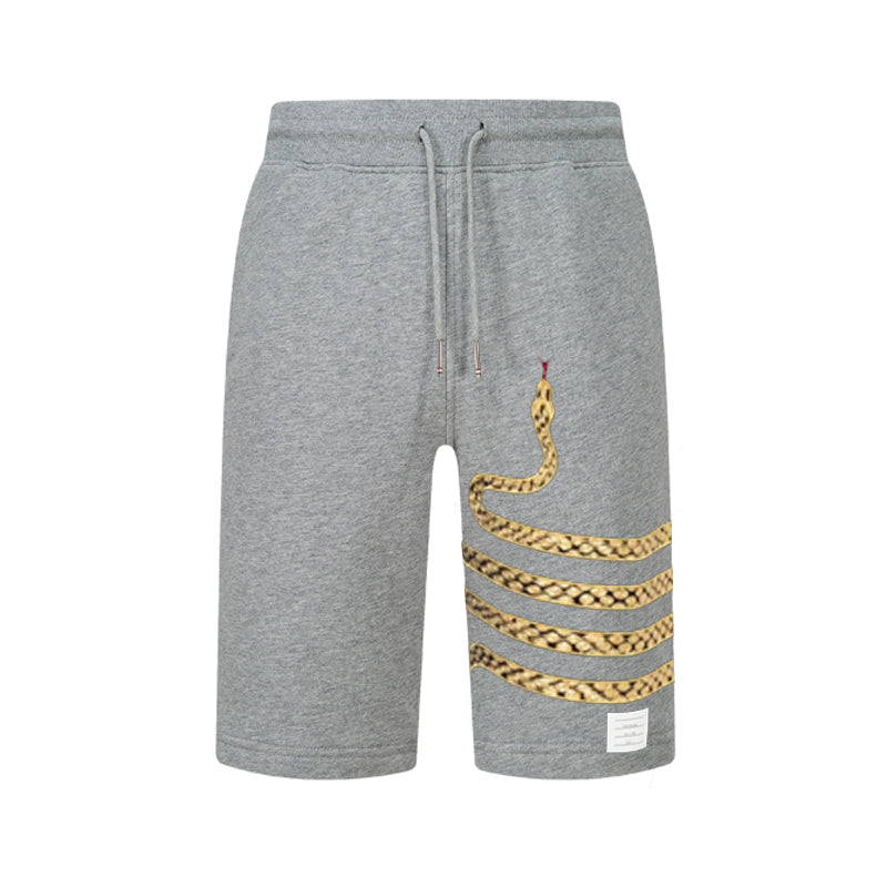 4-Bar Snake pattern Sports shorts