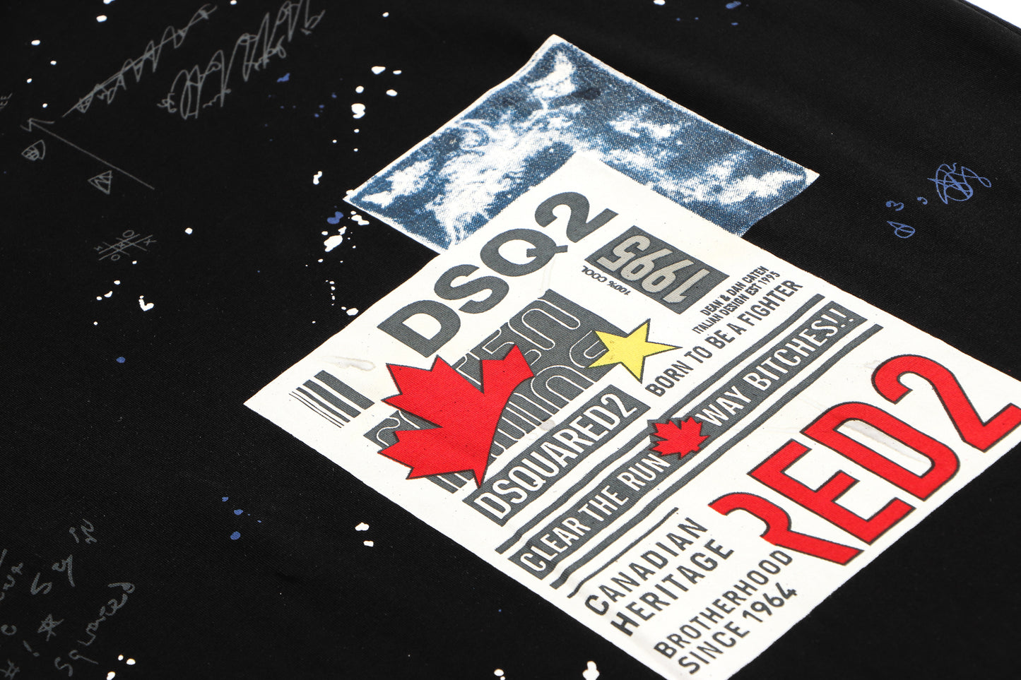 D2 Lettering Cotton T-shirt #33