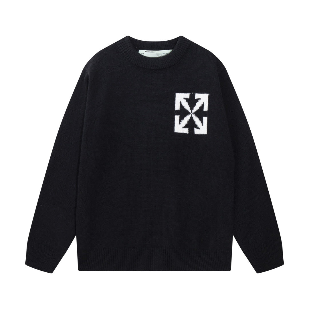 OFF-Whlte Intarsia Knit Sweater#4