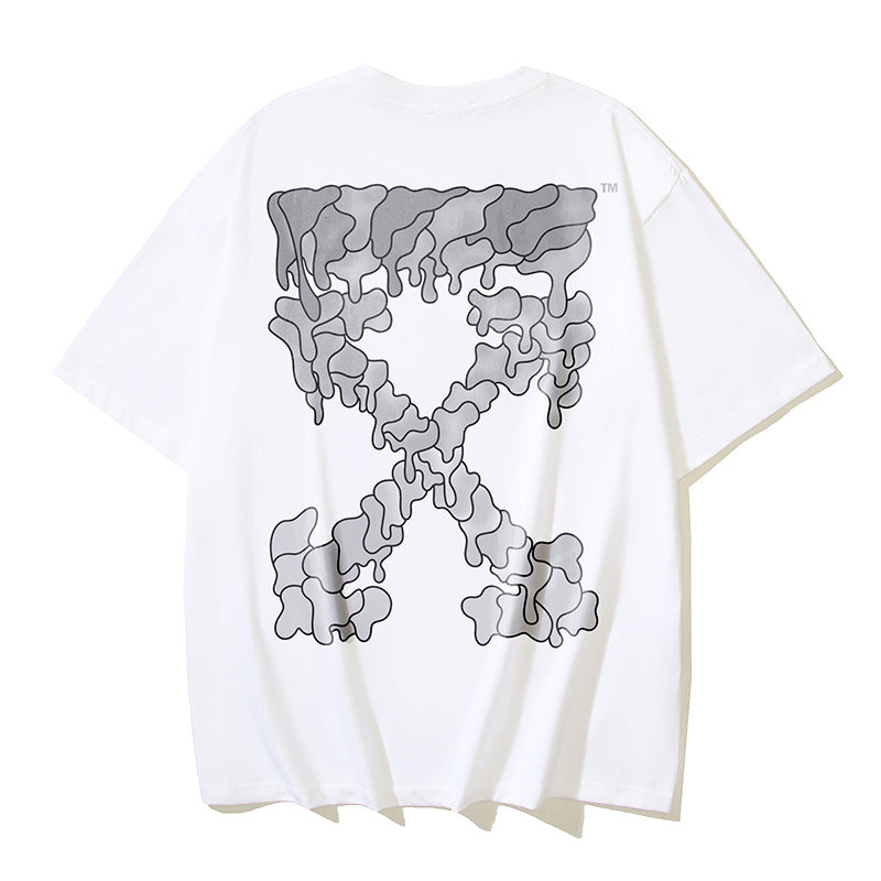 OFF-Whlte Arrow Logo Cotton T-shirt