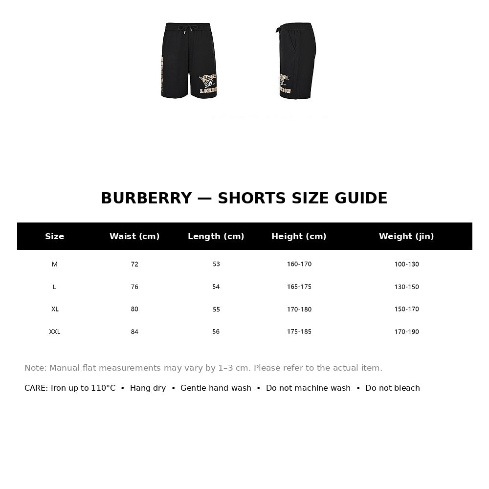 Burberry Casual Shorts#38 - English Size Chart