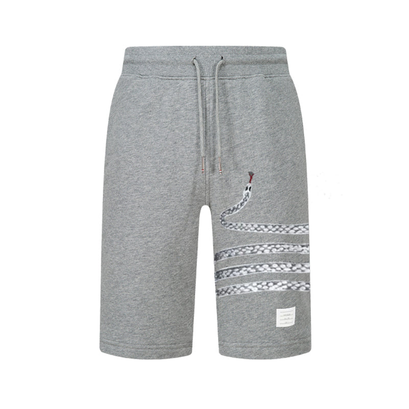 4-Bar Snake pattern Sports shorts