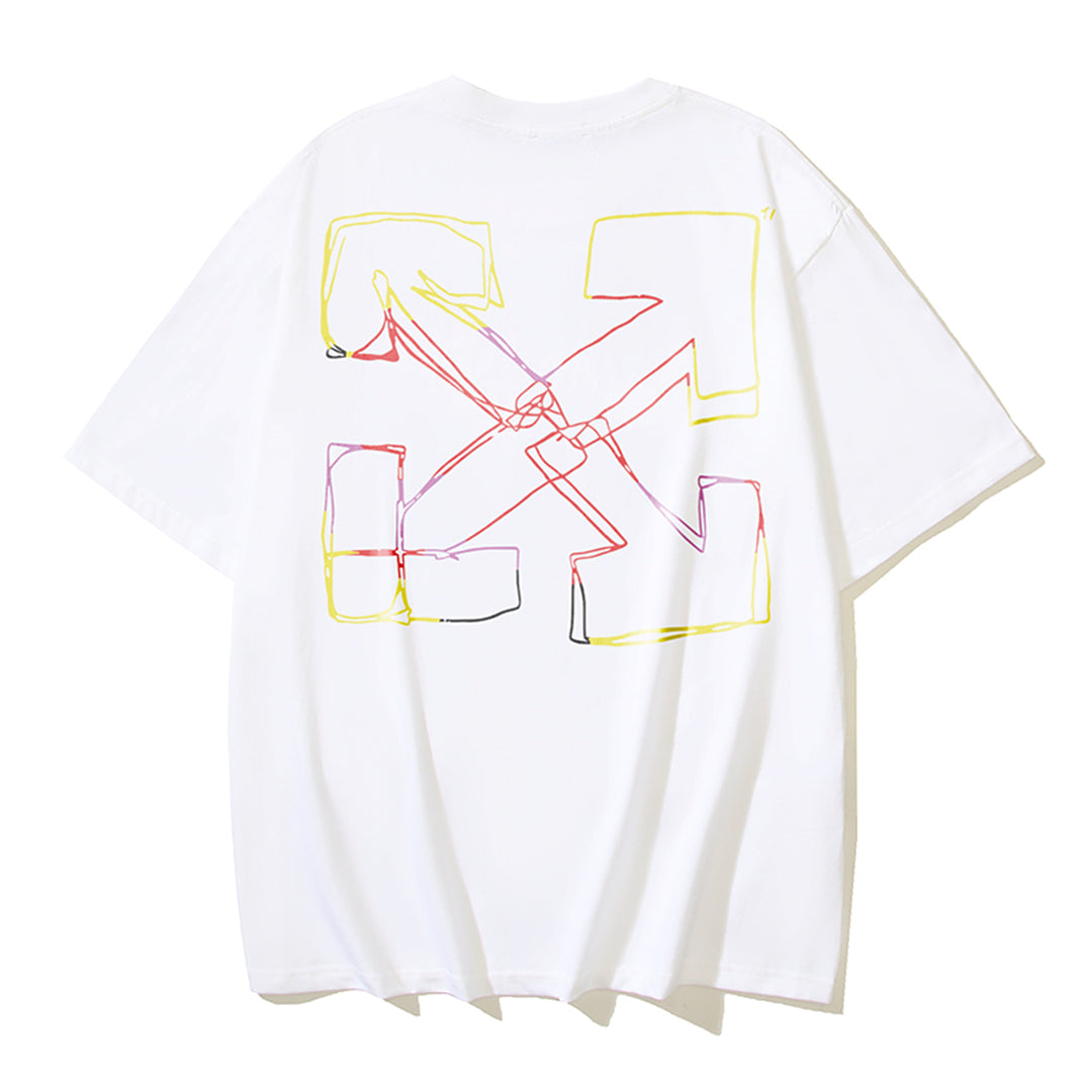 OFF-Whlte Arrow Logo Cotton T-shirt#1180