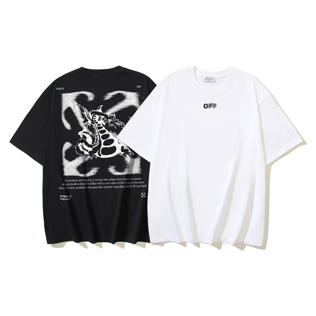 OFF-Whlte Arrow Logo Cotton T-shirt#1089
