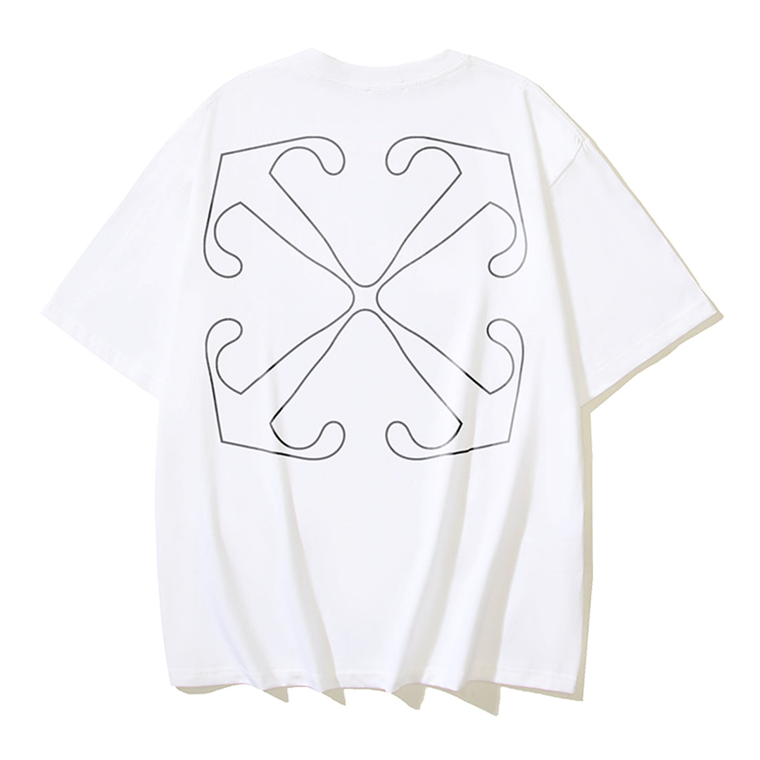 OFF-Whlte Arrow Logo Cotton T-shirt#1025