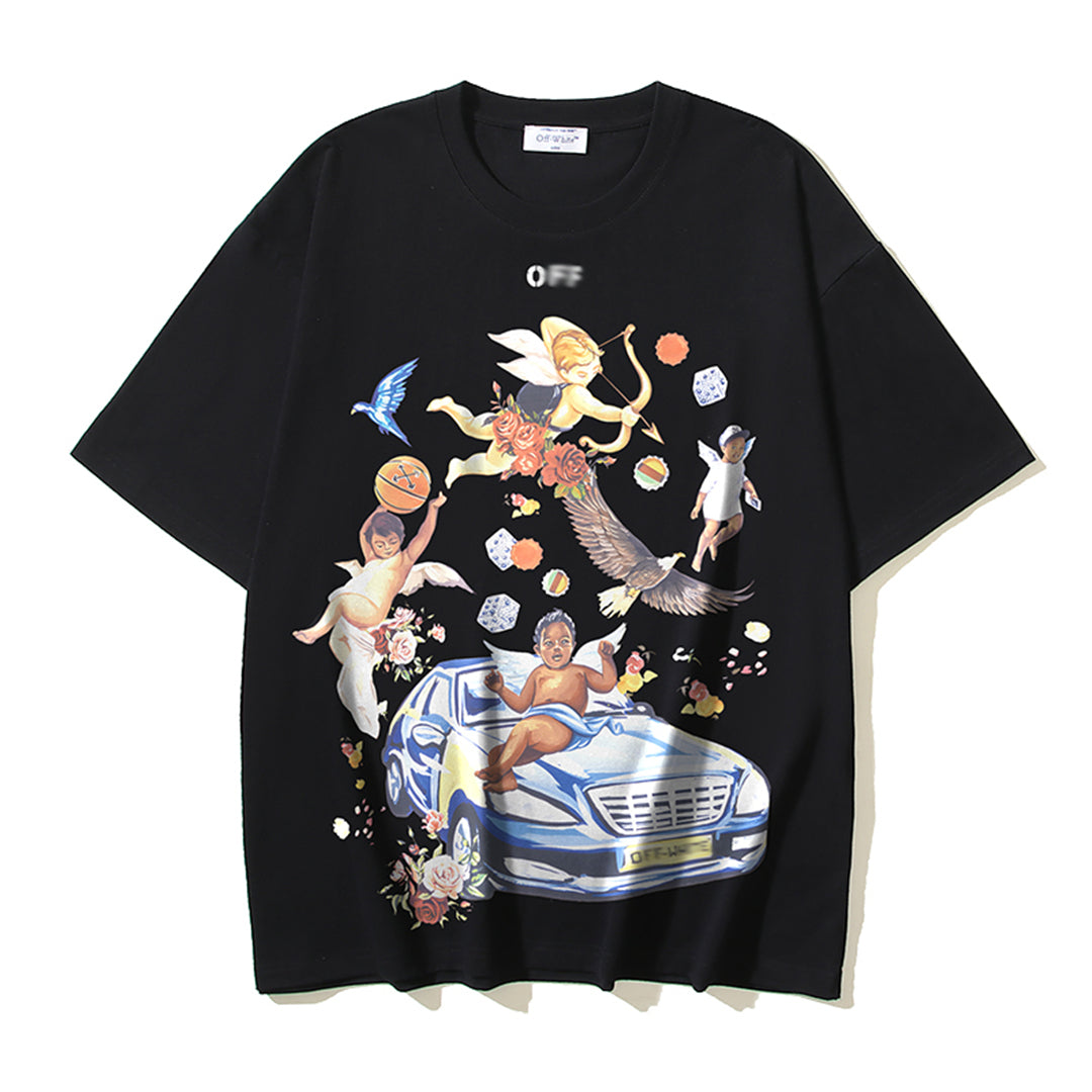 OFF-Whlte Arrow Logo Cotton T-shirt#1139
