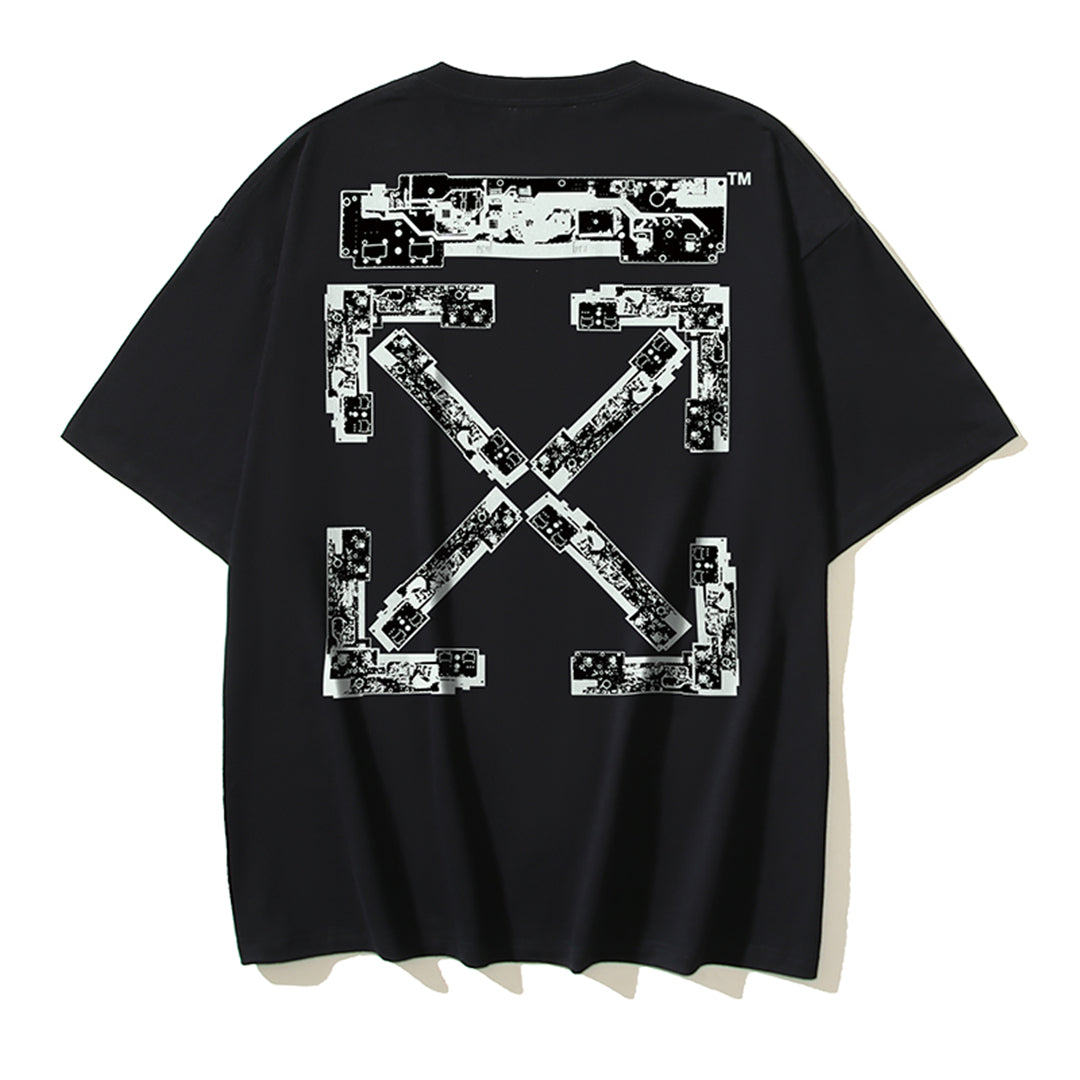 OFF-Whlte Arrow Logo Cotton T-shirt#1137