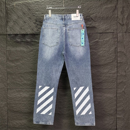 OFF-Whlte Arrow pattern casual jeans