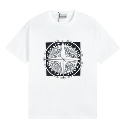 ST0NE lSLAND Pure Cotton T-Shirt #17