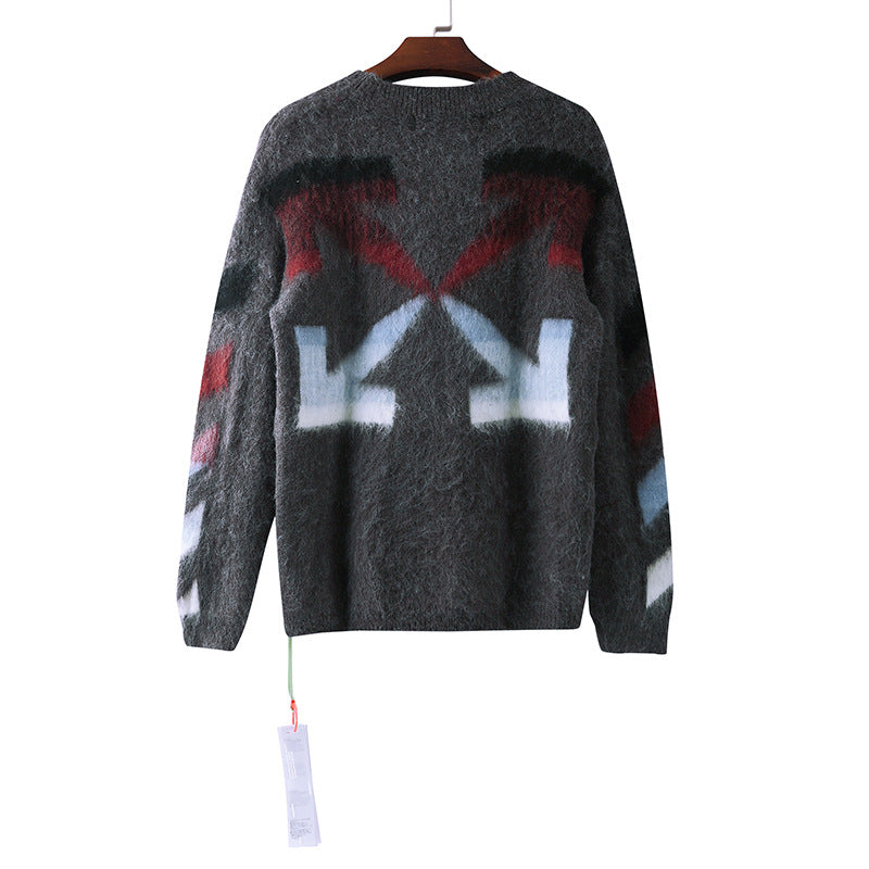 OFF-Whlte Intarsia Knit Sweater#15