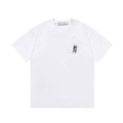 OFF-Whlte Arrow Logo Cotton T-shirt#1050