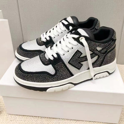 OFF-Whlte Full diamond Sports shoes#11