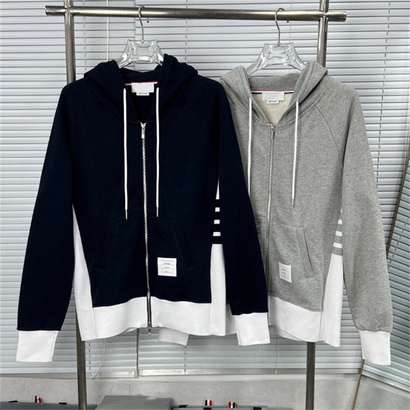 4-Bar Four-striped couple sweatshirt suit