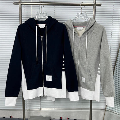 4-Bar Four-striped couple sweatshirt suit