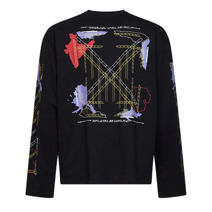 OFF-Whlte Arrow logo sports sweatshirt #1014
