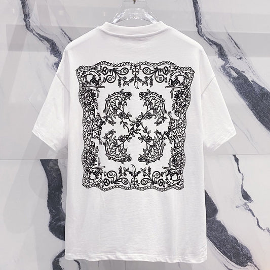 OFF-Whlte Arrow Logo Cotton T-shirt#28