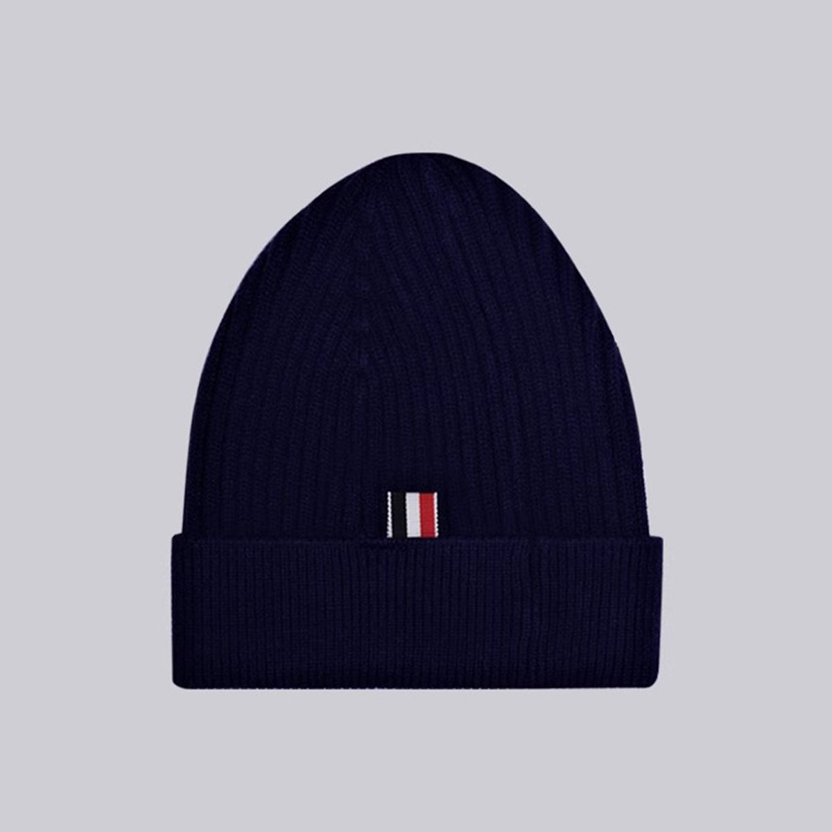 Thom Browne Four-Stripe Knitted Beanie - Unisex Winter Hat