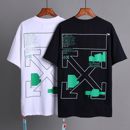 OFF-Whlte Arrow logo print T-shirt#73