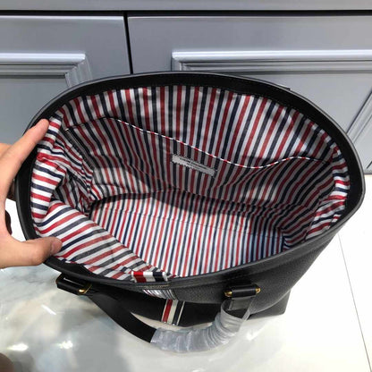 Thom Browne 2025 Men's Leather Briefcase