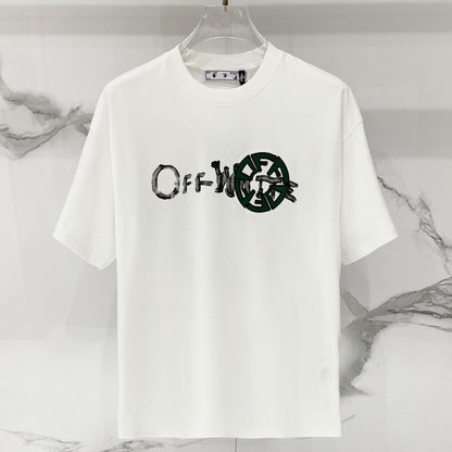 OFF-Whlte Arrow logo print T-shirt #97