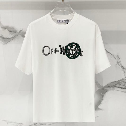 OFF-Whlte Arrow logo print T-shirt #97