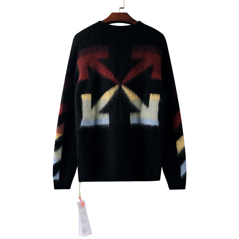 OFF-Whlte Intarsia Knit Sweater#15