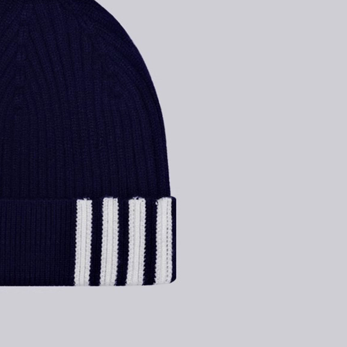 Thom Browne Four-Stripe Knitted Beanie - Unisex Winter Hat