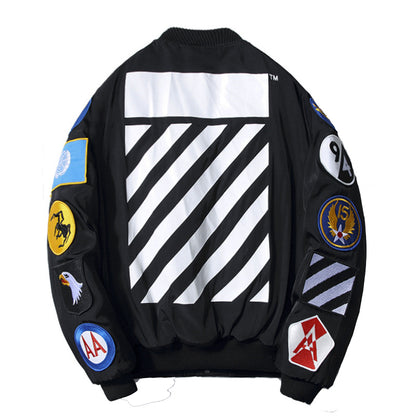 OFF-Whlte sports flight cotton jacket #22