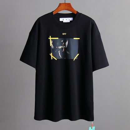 OFF-Whlte Arrow Logo Cotton T-shirt