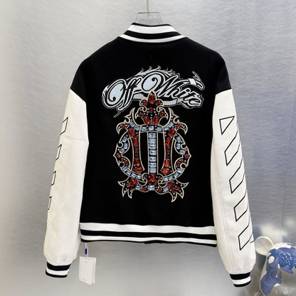 OFF-Whlte Baseball Jacket #33