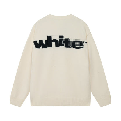 OFF-Whlte Intarsia Knit Sweater#2