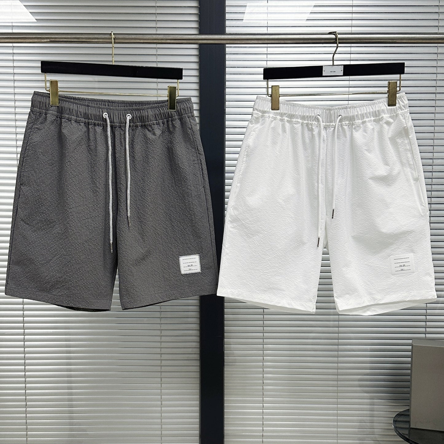 4-Bar Seersucker Sports shorts