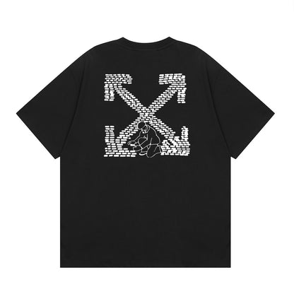 OFF-Whlte Arrow Logo Cotton T-shirt#26