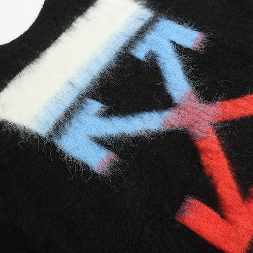 OFF-Whlte Intarsia Knit Sweater#17